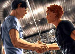 обоя аниме, haikyuu, волейбол