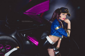 Картинка девушки -+креатив +косплей danu костюм машина