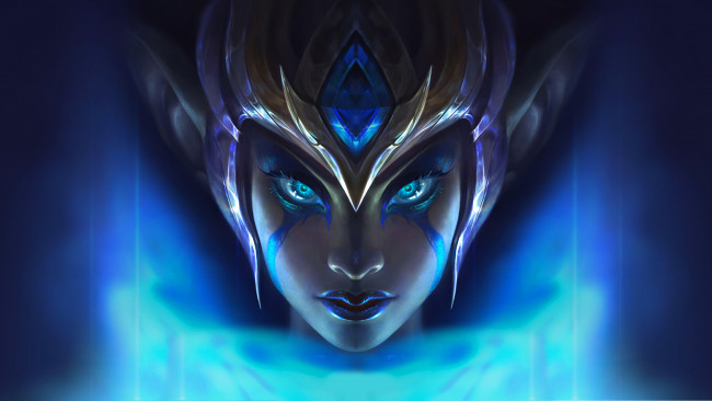 Обои картинки фото видео игры, league of legends, morgana, лицо