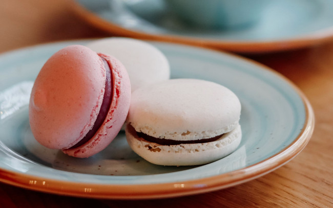 Обои картинки фото еда, макаруны, лакомство, печенье, ассорти