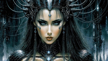 Картинка фэнтези девушки нейросети графика нейроарт ai art нейронные сети рисунки нейро искусство