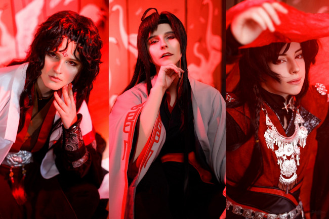 Обои картинки фото девушки, - креатив,  косплей, костюмы, образы, персонажи, harleq, belpo, m, kokoro, cea