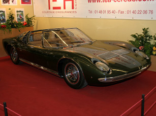 Картинка lamborghini miura roadster автомобили выставки уличные фото