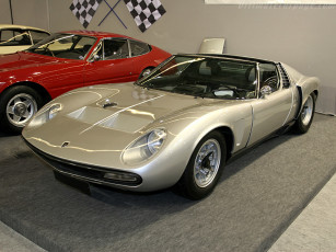 Картинка lamborghini miura svj spider автомобили выставки уличные фото