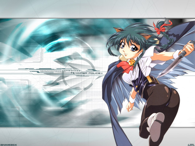 Обои картинки фото аниме, hyper, police