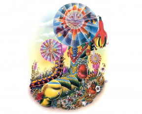 Картинка рисованные животные сказочные мифические