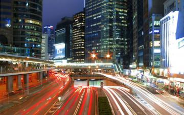 Картинка города огни ночного