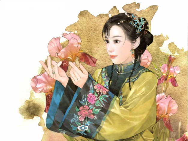 Обои картинки фото рисованные, люди