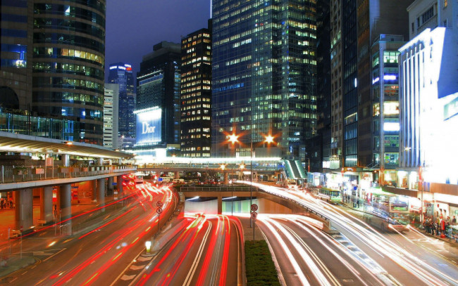 Обои картинки фото города, огни, ночного