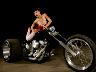 Картинка мотоциклы мото девушкой