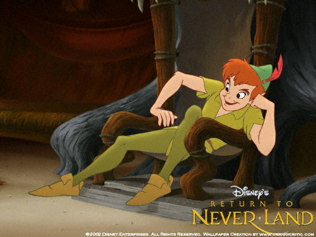 Обои картинки фото мультфильмы, peter, pan, in, return, to, never, land