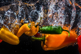 Картинка еда перец вода перчики пузырьки