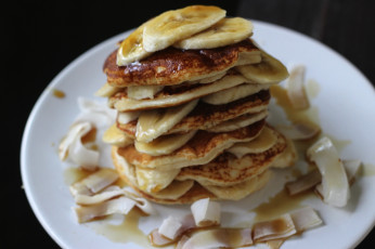 Картинка еда блины +оладьи оладьи банан