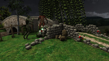 Картинка 3д+графика creatures+ существа мост