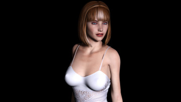 Картинка 3д+графика people+ люди девушка взгляд