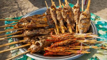 Картинка еда рыба +морепродукты +суши +роллы креветки жаренная