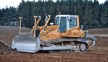 Картинка liebherr+734+dozer техника бульдозеры+на+гусенецах мощь ковш бульдозер