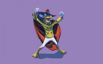 Картинка Черный+плащ мультфильмы darkwing+duck Черный плащ антиплащ darkwing duck