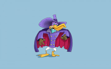 Картинка Черный+плащ мультфильмы darkwing+duck darkwing duck Черный плащ