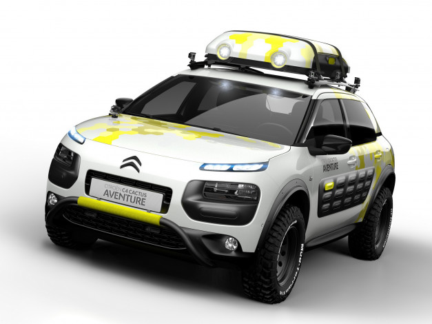 Обои картинки фото автомобили, citroen, 2014, concept, aventure, cactus, c4, citroеn