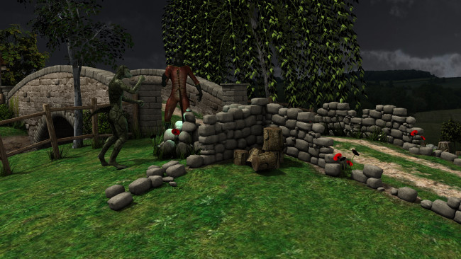 Обои картинки фото 3д графика, creatures , существа, мост