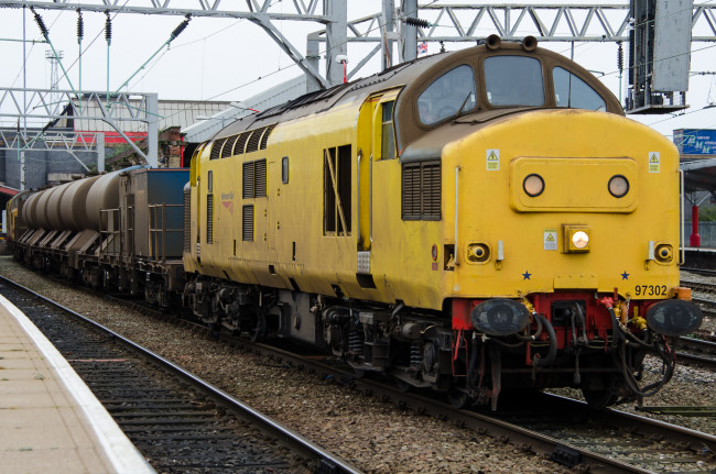 Обои картинки фото техника, поезда, состав, железная, локомотив, рельсы, дорога