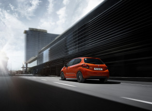 Картинка автомобили peugeot 208 5-door 2015г красный