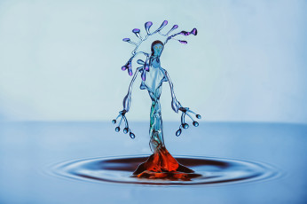 Картинка разное капли +брызги +всплески фигурка вода всплеск