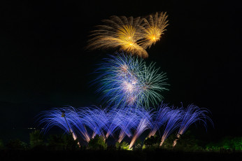 Картинка разное салюты +фейерверки фейерверк ночь