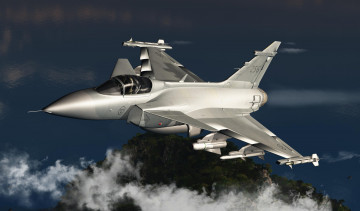 Картинка авиация 3д рисованые v-graphic облака полет самолет