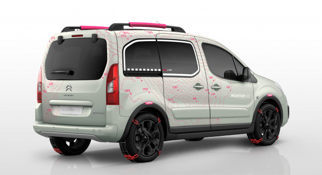 Обои картинки фото автомобили, citroen, berlingo, 2015г, concept, citroеn, vibe, mountain, светлый