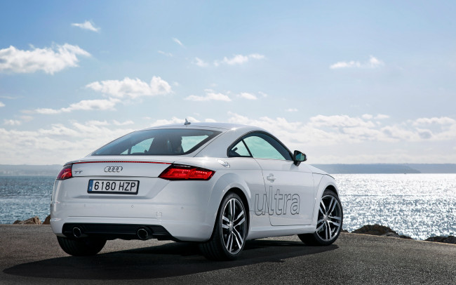 Обои картинки фото автомобили, audi, 2014г, 8s, ultra, светлый, tdi, tt, coupе, 2-0