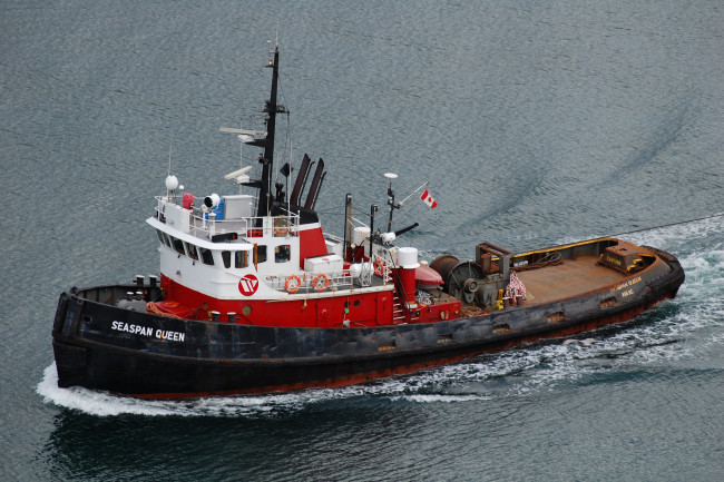 Обои картинки фото seaspan queen, корабли, баркасы ,  буксиры, буксирное, судно