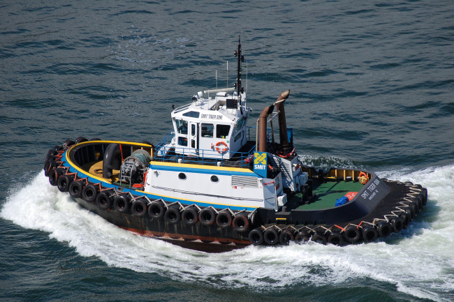 Обои картинки фото smit tiger sun, корабли, баркасы ,  буксиры, судно, буксирное