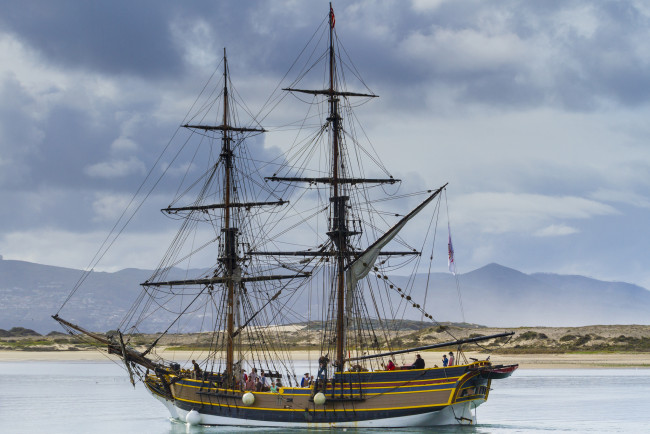 Обои картинки фото корабли, парусники, шхуна, парусная