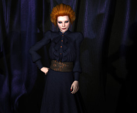 Картинка 3д+графика люди+ people девушка фон взгляд