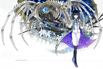 Картинка pixiv+fantasia аниме взгляд девушка фон