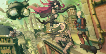 Картинка аниме город +улицы +здания inoki takanashi souta