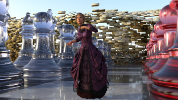 Картинка 3д+графика люди+ people фон взгляд девушка