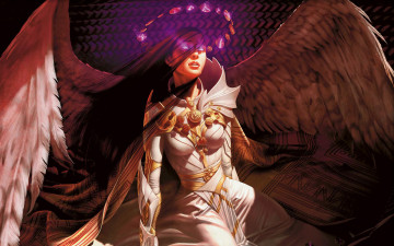 Картинка фэнтези ангелы магия ангел крылья девушка