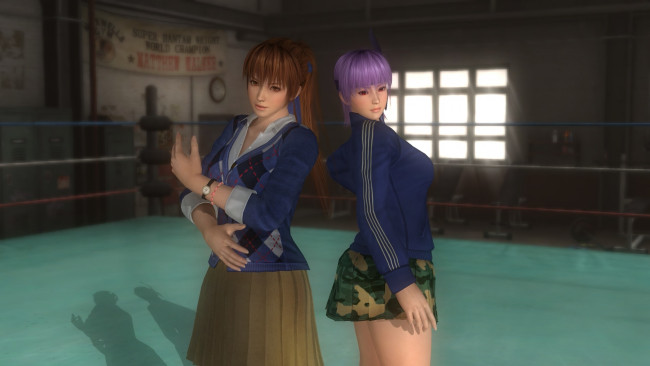 Обои картинки фото 3д графика, аниме , anime, поза, девушки, фон, взгляд