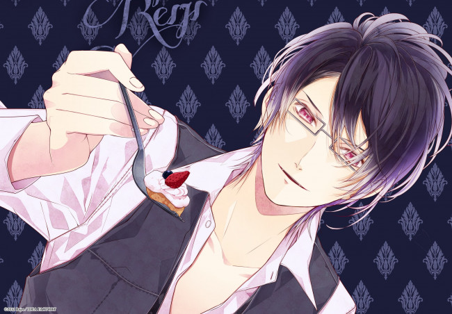 Обои картинки фото аниме, diabolik lovers, вампир, сладость