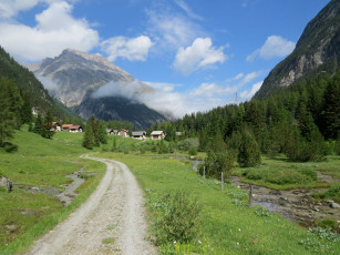 Картинка природа дороги горы дорога лето