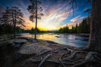 Картинка природа реки озера лес река облака