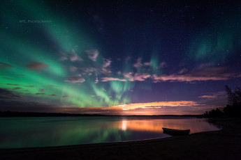 Картинка природа северное+сияние ночь северное сияние