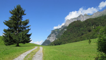 Картинка природа дороги горы дорога лето