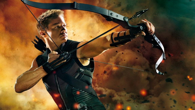 Обои картинки фото кино фильмы, the avengers, hawkeye, jeremy, renner