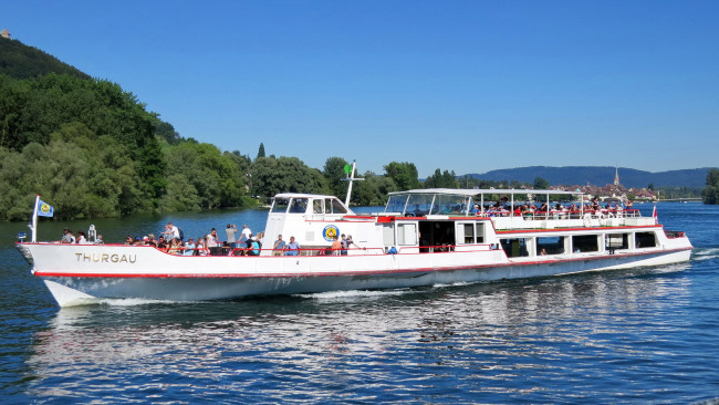 Обои картинки фото корабли, теплоходы, река, корабль