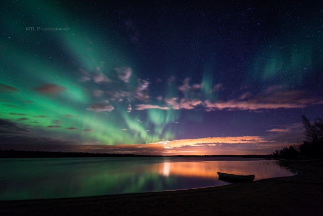 Обои картинки фото природа, северное сияние, ночь, северное, сияние