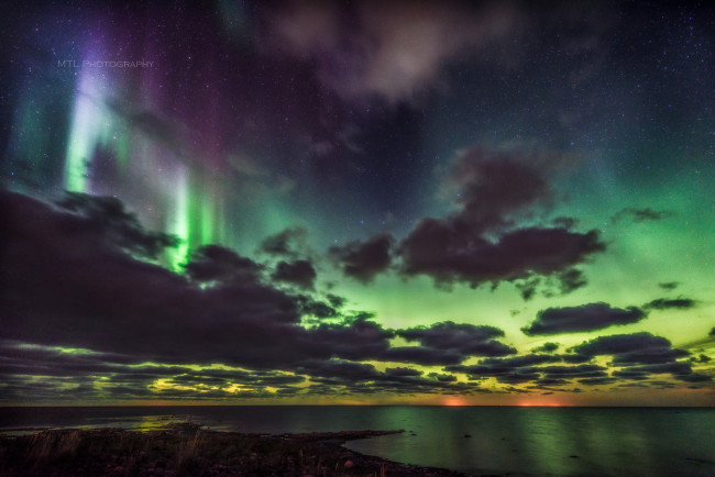 Обои картинки фото природа, северное сияние, ночь, северное, сияние